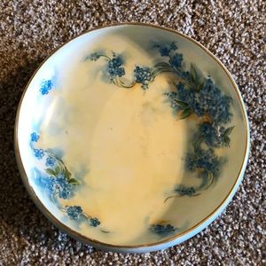 PSL Austria Antique Gold Footed Blue Bowl